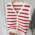 Suéter sin mangas cuello en V