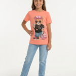 Franela estampada oso