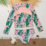 Traje de baño estampado floreado