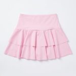 Falda plisada rosada