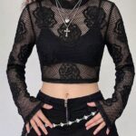 Suéter Diseño Calado Shein